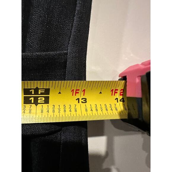 Calvin Klein Size 4 Collar Knee Length Wrap Dress Gray Workwear Office Collared - Picture 10 of 12